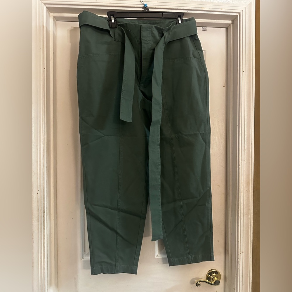 a new day Women's Olive Chino Pants with Belt